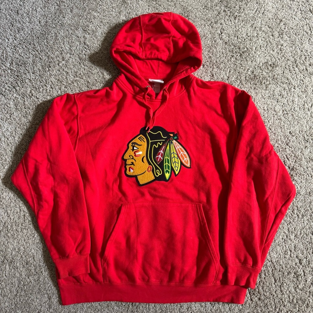 Chicago Blackhawks Hoodie Majestic NHL Red